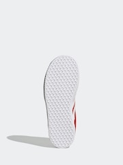 adidas original Red Kids Gazelle Trainers - Image 6 of 8