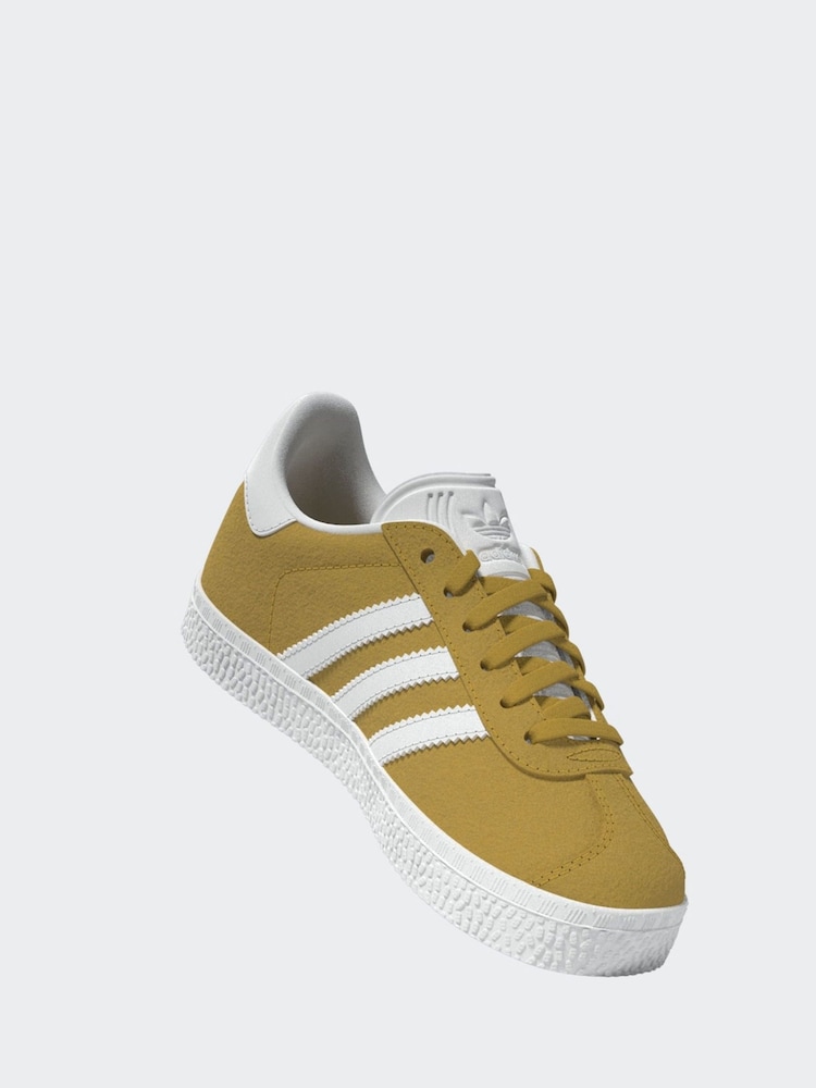adidas Yellow Gazelle Shoes - Image 10 of 17