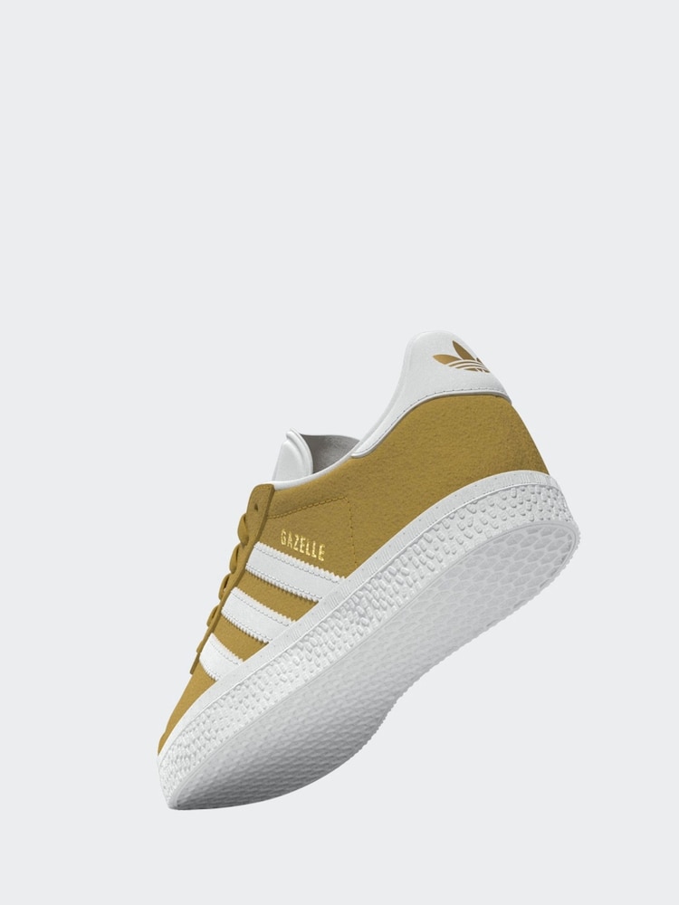 adidas Yellow Gazelle Shoes - Image 14 of 17