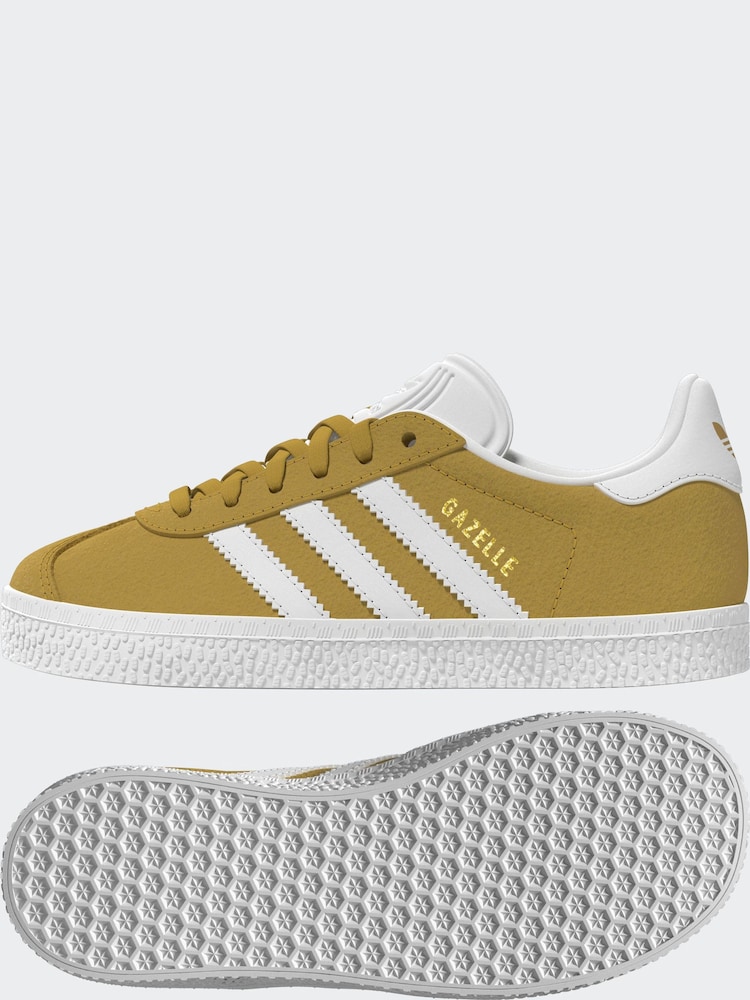 adidas Yellow Gazelle Shoes - Image 16 of 17