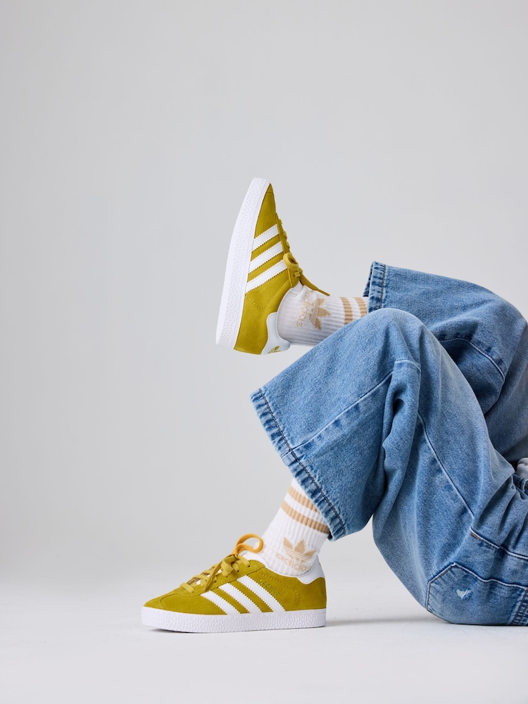 adidas Yellow Gazelle Shoes - Image 2 of 17