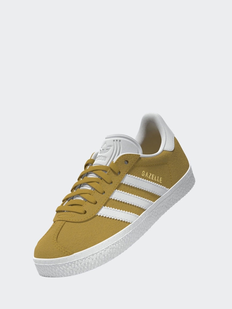 adidas Yellow Gazelle Shoes - Image 8 of 17