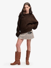 Marrón - Superdry Slouchy Brushed Knitted Jumper - Imagen 3 de 6