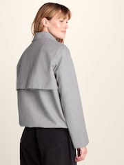 Tog 24 Grey Robyn Waterproof Short Trench Coat - Image 3 of 7