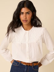 Nobodys Child White Augusta Blouse - Image 1 of 5