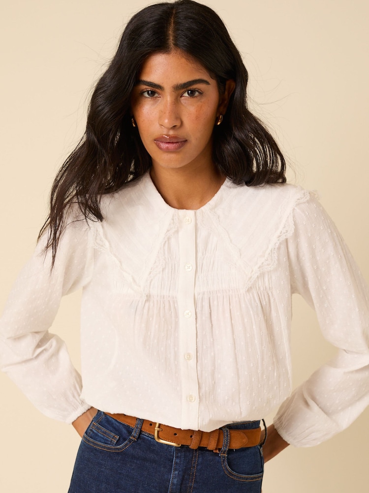 Nobodys Child White Augusta Blouse - Image 1 of 5