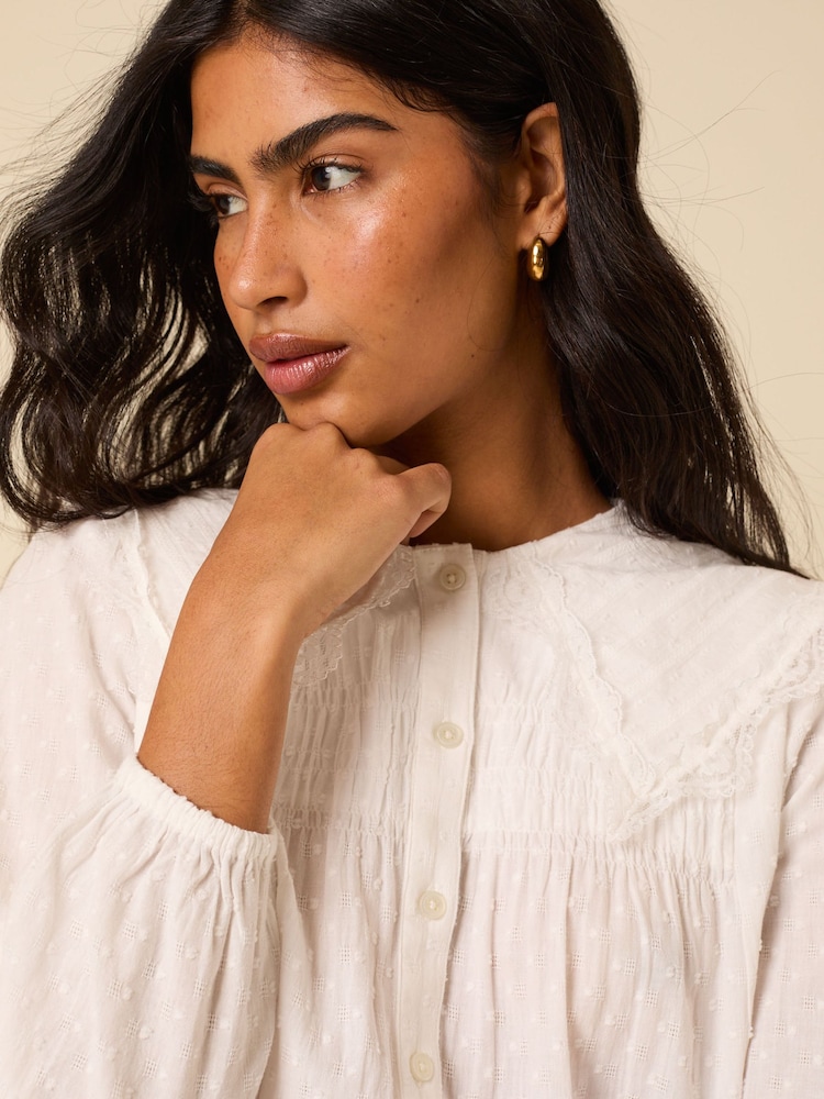 Nobodys Child White Augusta Blouse - Image 2 of 5