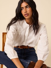 Nobodys Child White Augusta Blouse - Image 4 of 5