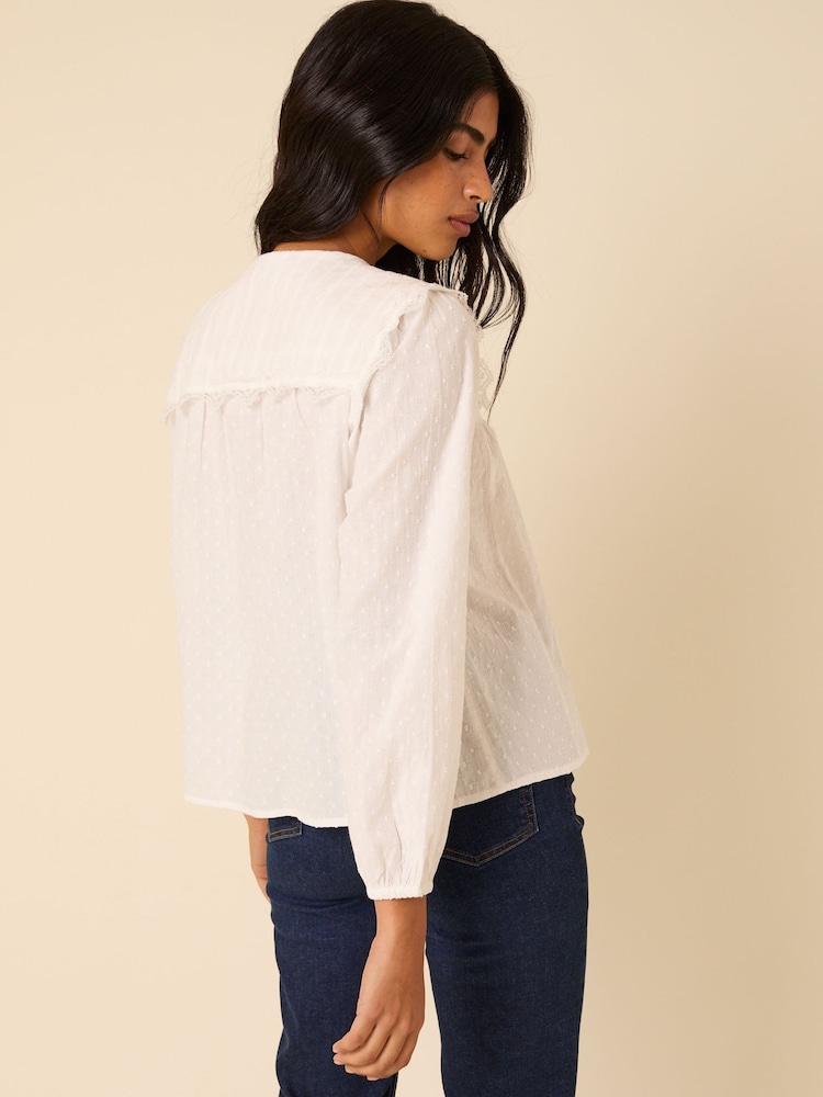 Nobodys Child White Augusta Blouse - Image 5 of 5