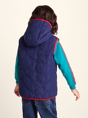 Tog 24 Blue Ancon Shaun the Sheep Kids Insulated Quilted Gilet Microfleece Lining - Image 3 of 6