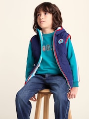 Tog 24 Blue Ancon Shaun the Sheep Kids Insulated Quilted Gilet Microfleece Lining - Image 4 of 6