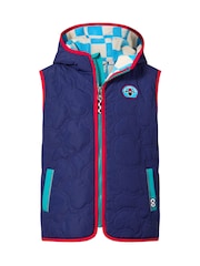 Tog 24 Blue Ancon Shaun the Sheep Kids Insulated Quilted Gilet Microfleece Lining - Image 6 of 6