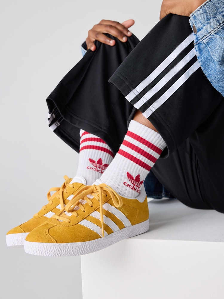 adidas Originals Yellow Gazelle Trainers - Image 1 of 13