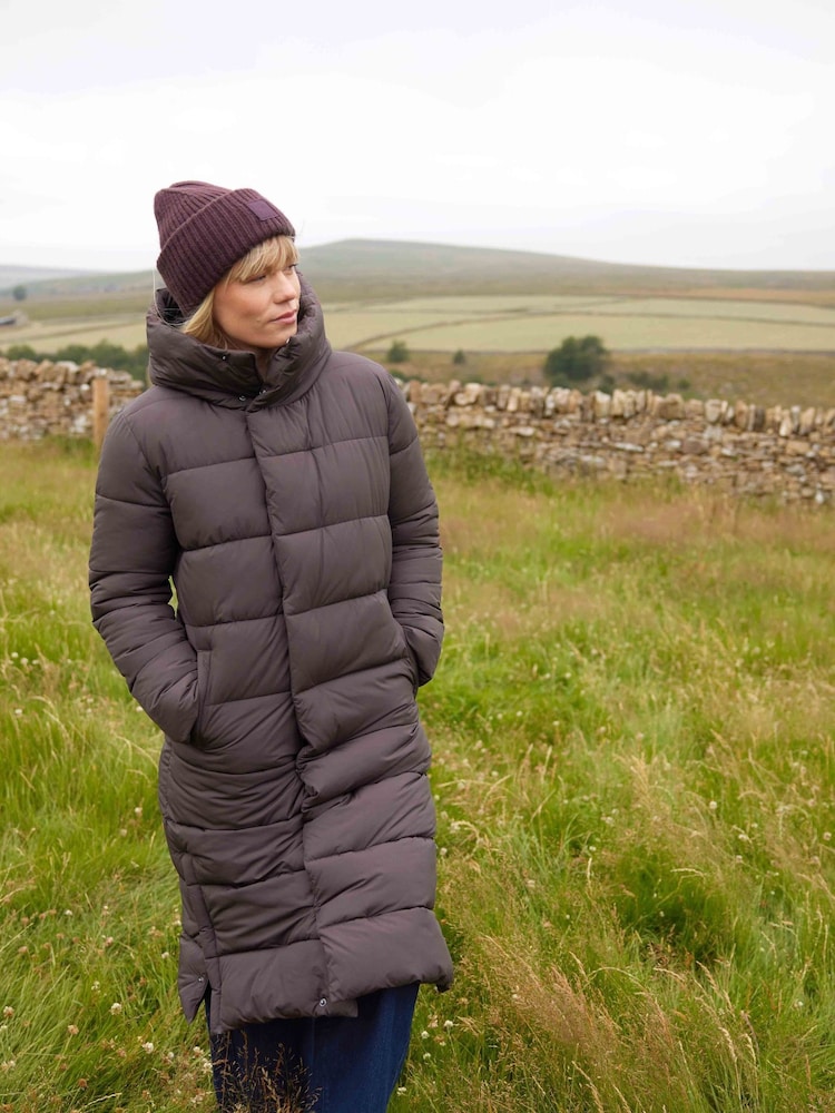Tog 24 Brown Bartlett Longline Insulated Padded Coat - Image 1 of 8 Tog 24 Brown Bartlett Longline Insulated Padded Coat - Image 1 of 8