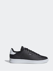 adidas Dark Black Urban Court Trainers - Image 1 of 9
