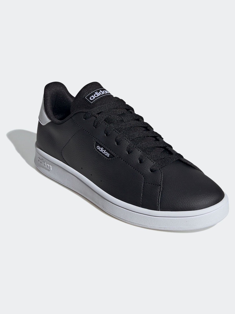 adidas Dark Black Urban Court Trainers - Image 2 of 9