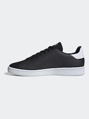 adidas Dark Black Urban Court Trainers - Image 3 of 9