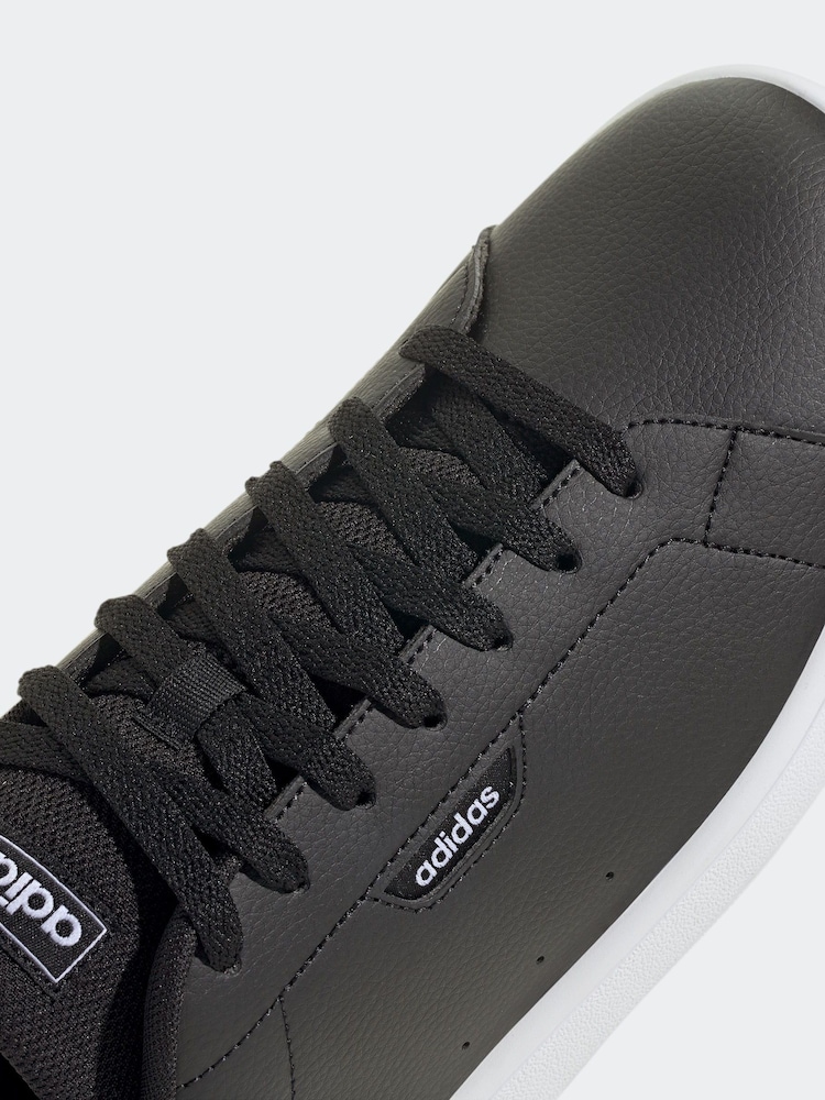 adidas Dark Black Urban Court Trainers - Image 9 of 9