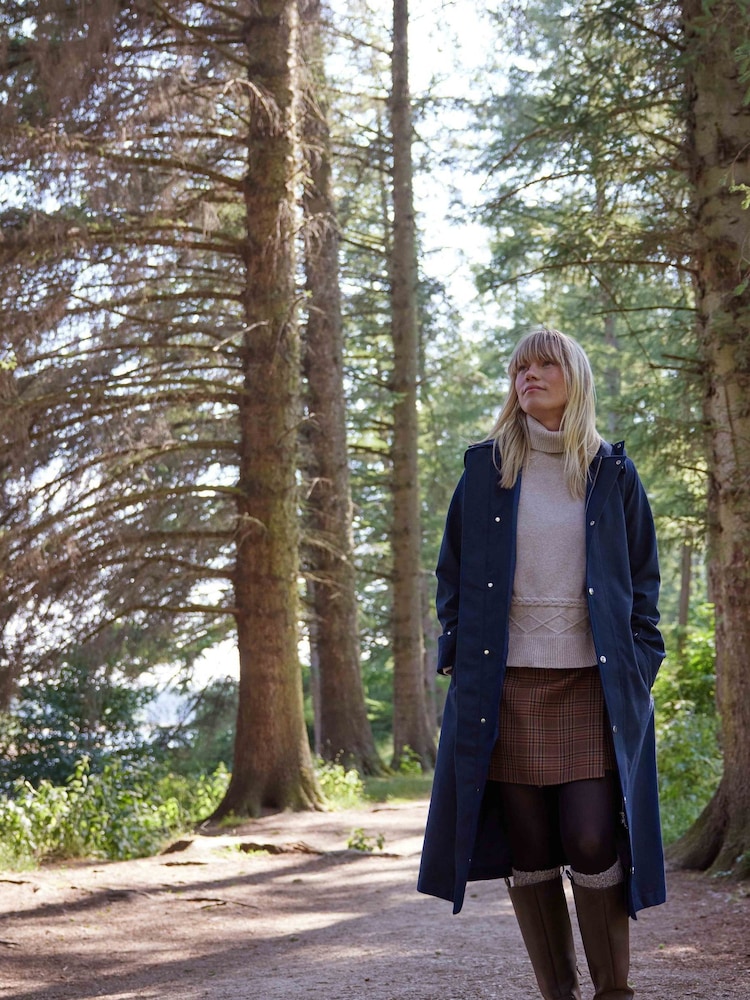 Plavo - Tog 24 Jemima Waterproof Longline Belted Trench Jacket - Slika 1 od 12 Plavo - Tog 24 Jemima Waterproof Longline Belted Trench Jacket - Slika 1 od 12