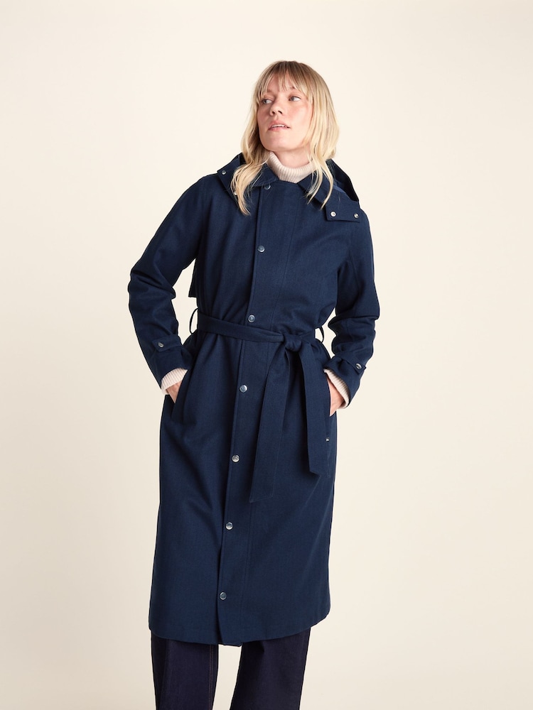 Plavo - Tog 24 Jemima Waterproof Longline Belted Trench Jacket - Slika 2 od 12 Plavo - Tog 24 Jemima Waterproof Longline Belted Trench Jacket - Slika 2 od 12