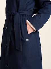 Plavo - Tog 24 Jemima Waterproof Longline Belted Trench Jacket - Slika 7 od 12
