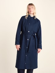 Plavo - Tog 24 Jemima Waterproof Longline Belted Trench Jacket - Slika 8 od 12
