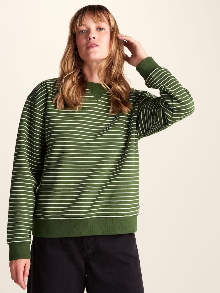 Tog 24 Joyce Supersoft Crew Neck Striped Sweatshirt - Bild 1 av 6