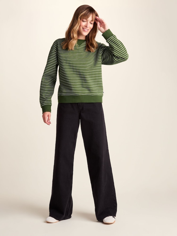 Tog 24 Joyce Supersoft Crew Neck Striped Sweatshirt - Bild 2 av 6