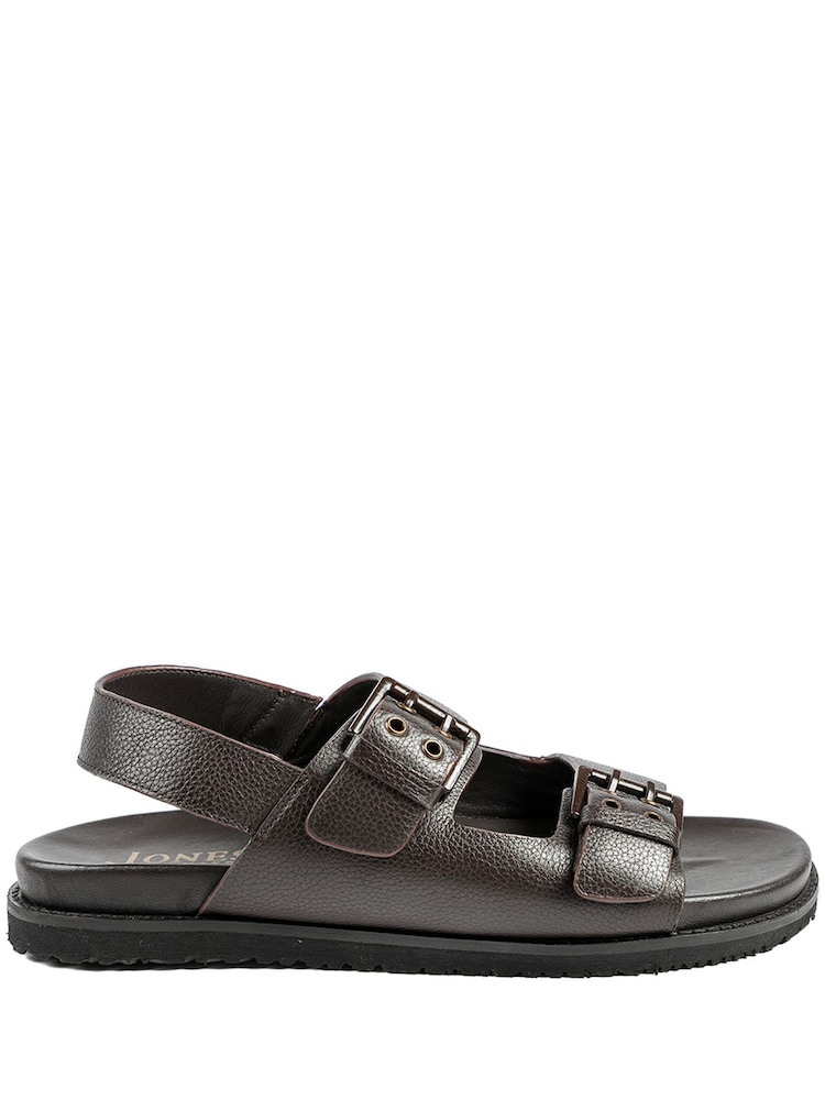 Jones Bootmaker Brown Whitaker Leather Buckle Sandals - Image 1 of 5 Jones Bootmaker Brown Whitaker Leather Buckle Sandals - Image 1 of 5