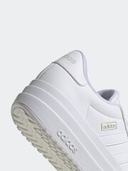 adidas White VL Court Bold Trainers - Image 11 of 17