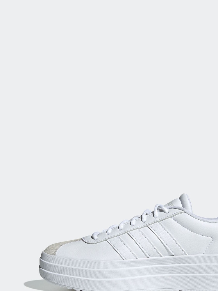 adidas White VL Court Bold Trainers - Image 2 of 8