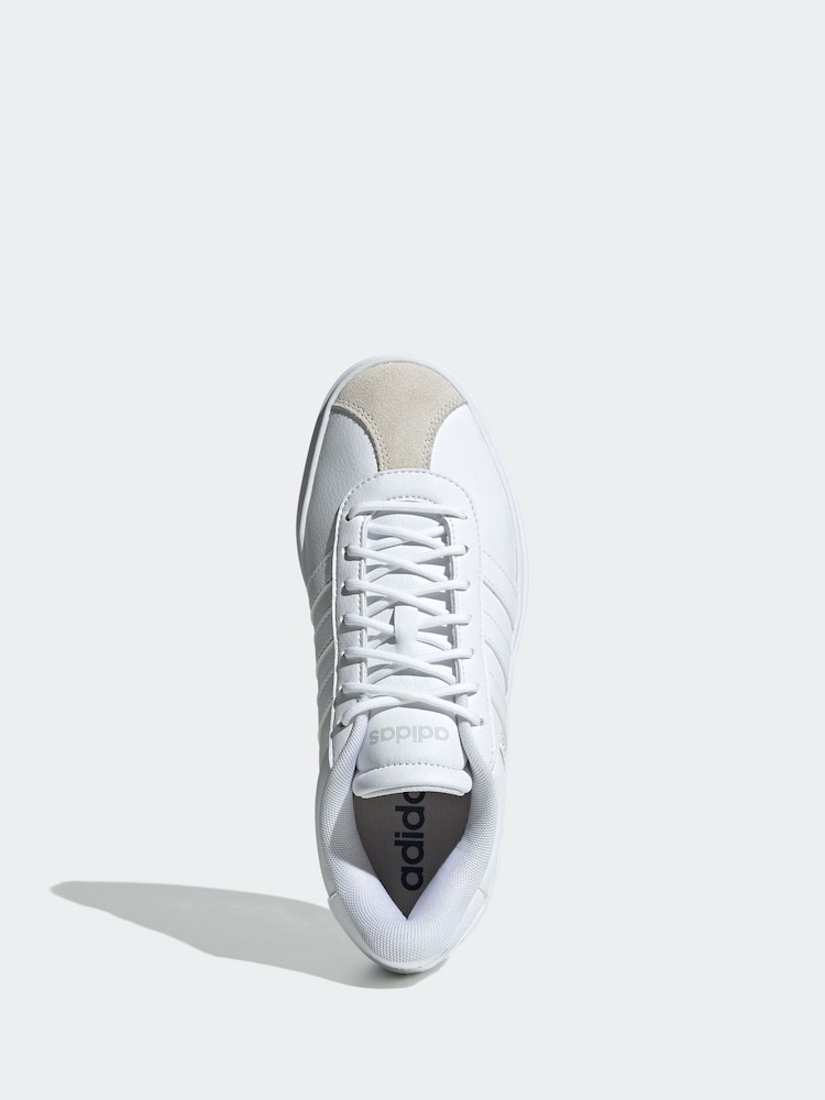 adidas White VL Court Bold Trainers - Image 2 of 17