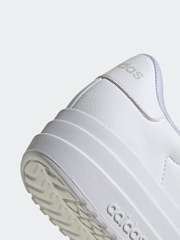 adidas White VL Court Bold Trainers - Image 8 of 8