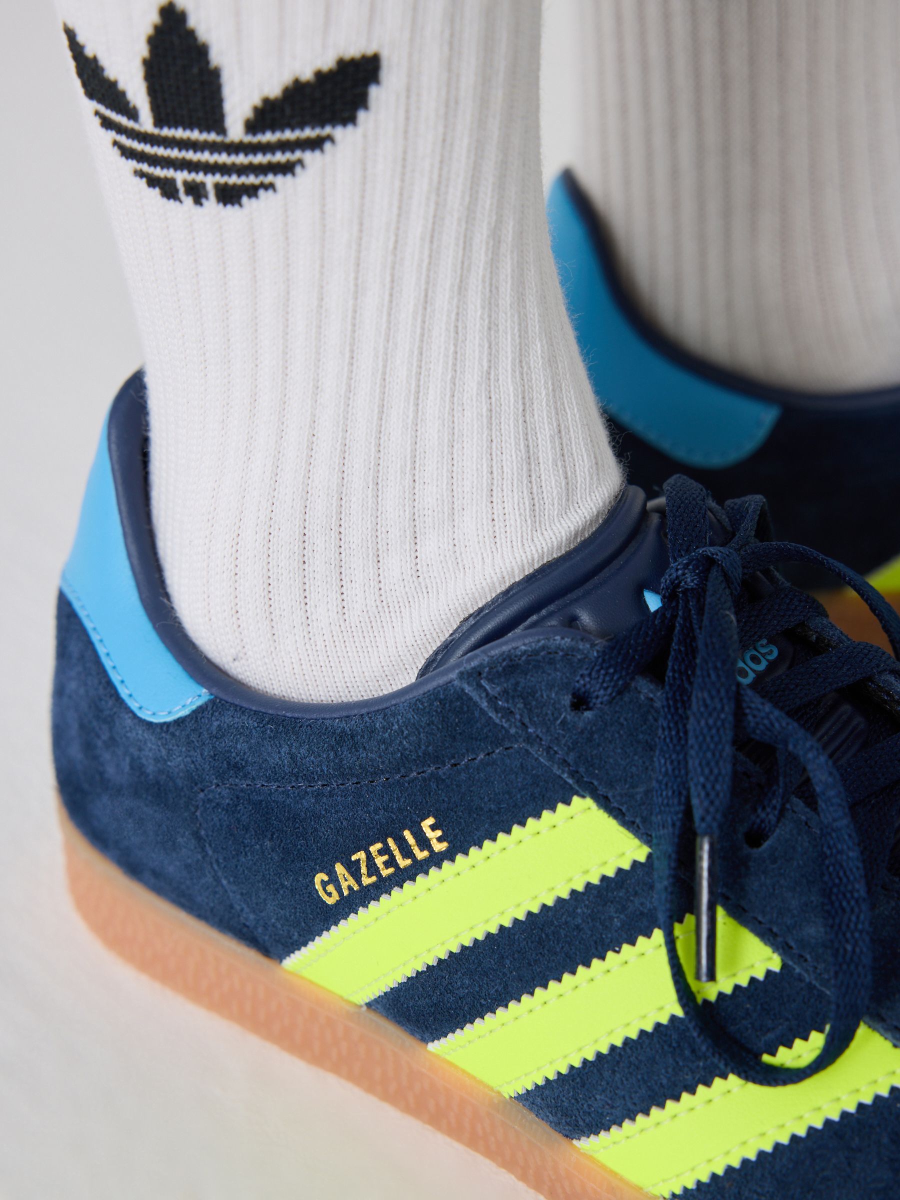 Dark Blue adidas Originals Junior Gazelle Trainers