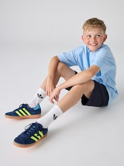adidas Originals Dark Blue Junior Gazelle Trainers - Image 13 of 15