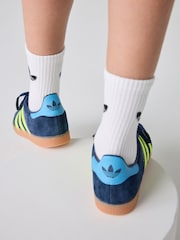 adidas Originals Dark Blue Junior Gazelle Trainers - Image 14 of 15