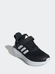 adidas Black/White Sheep Fortarun 3.0 Trainers - Image 3 of 9