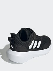 adidas Black/White Sheep Fortarun 3.0 Trainers - Image 4 of 9