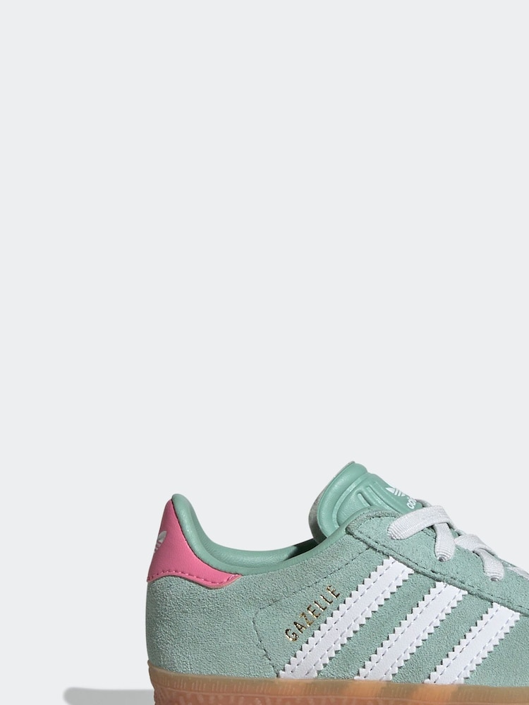 Vert clair - Adidas Originals Gazelle Infant Kids Trainers - Image 1 de 12