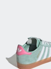 Vert clair - Adidas Originals Gazelle Infant Kids Trainers - Image 2 de 12