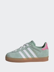 Vert clair - Adidas Originals Gazelle Infant Kids Trainers - Image 5 de 12