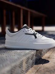 adidas Cream White Court 24 Trainers - Image 3 of 17