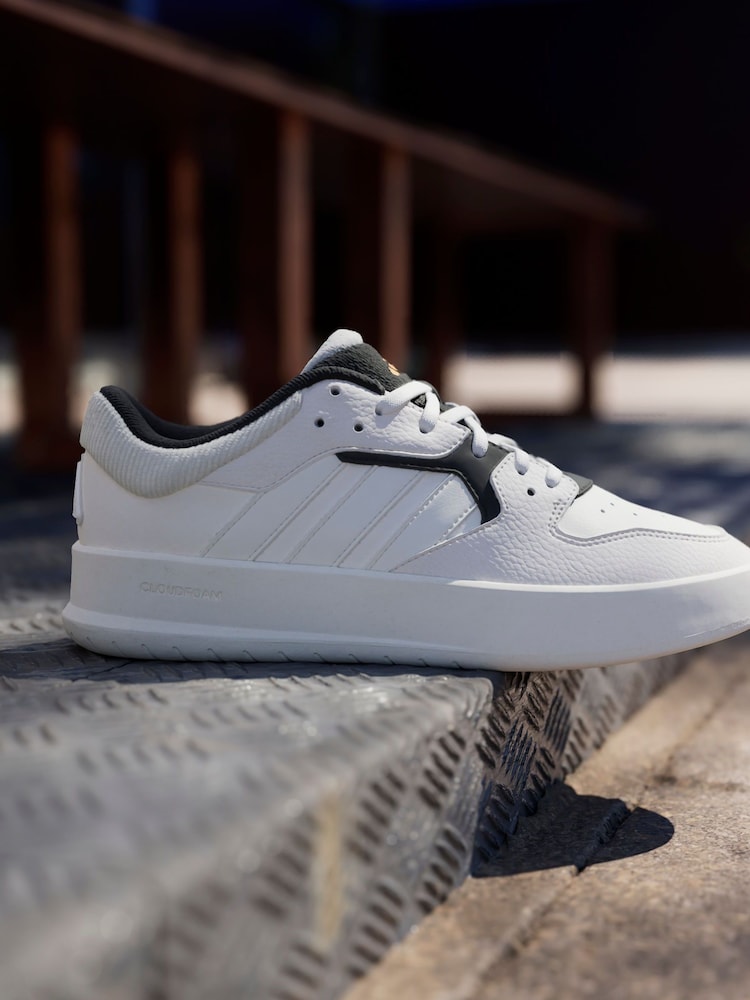 adidas Cream White Court 24 Trainers - Image 5 of 17