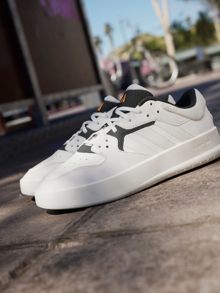adidas Cream White Court 24 Trainers - Image 8 of 17