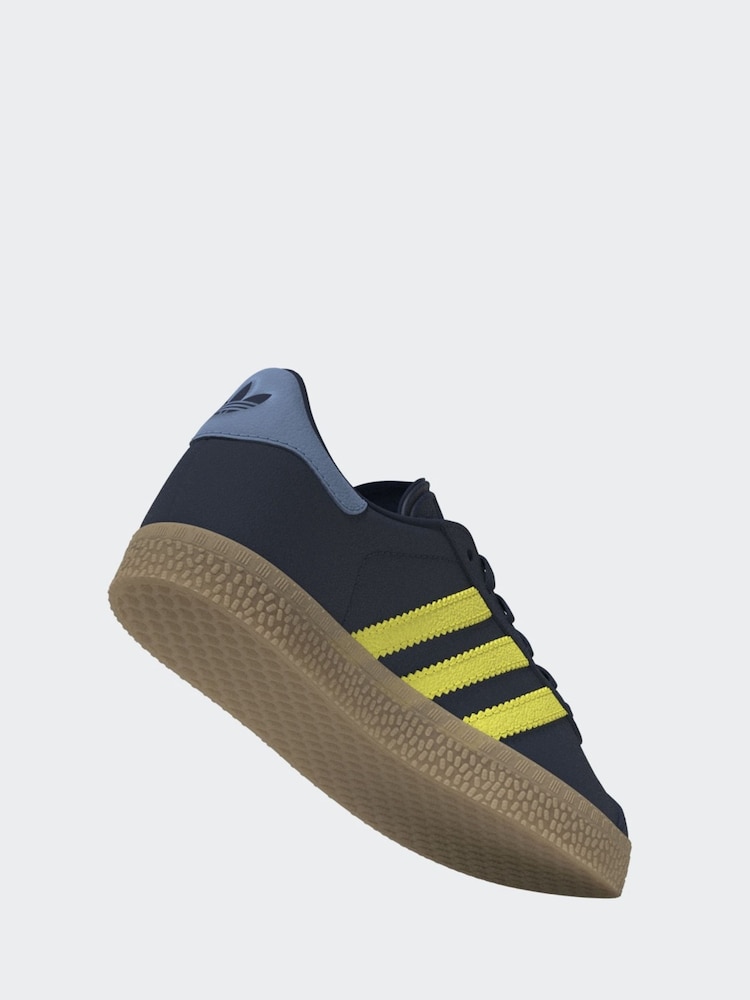adidas Navy Blue Gazelle Shoes - Image 10 of 20