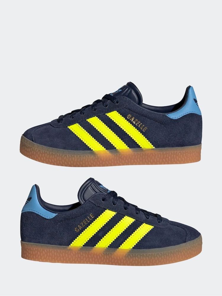 adidas Navy Blue Gazelle Shoes - Image 11 of 20
