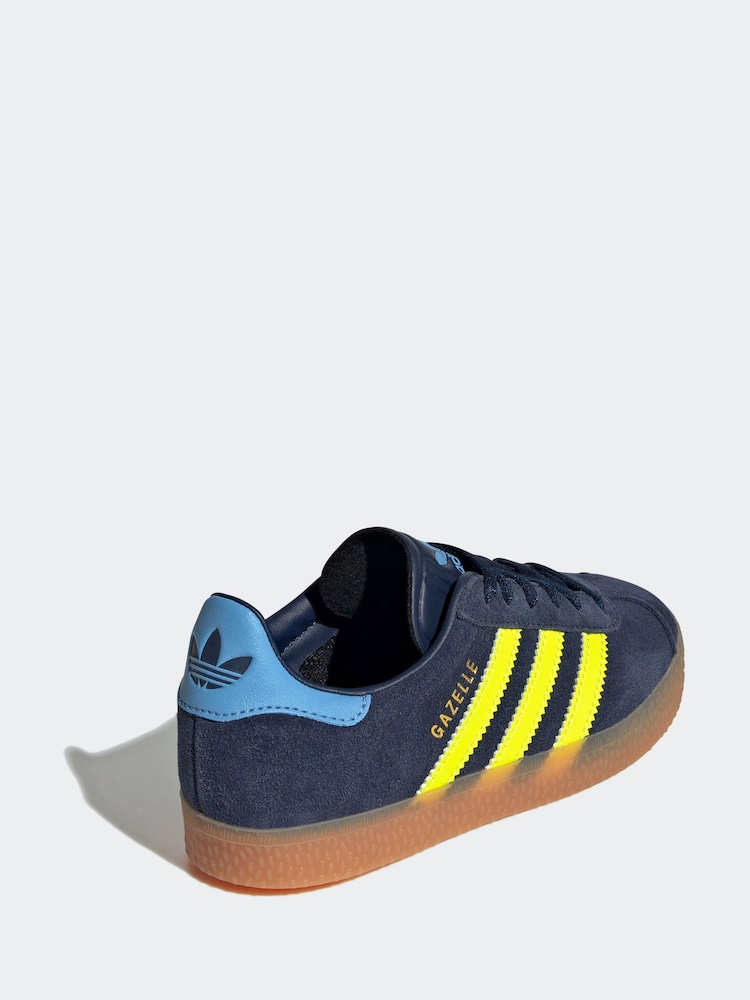 adidas Navy Blue Gazelle Shoes - Image 14 of 20