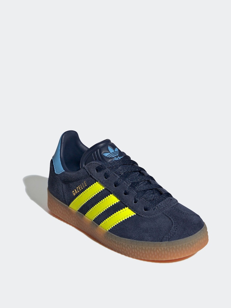 adidas Navy Blue Gazelle Shoes - Image 18 of 20