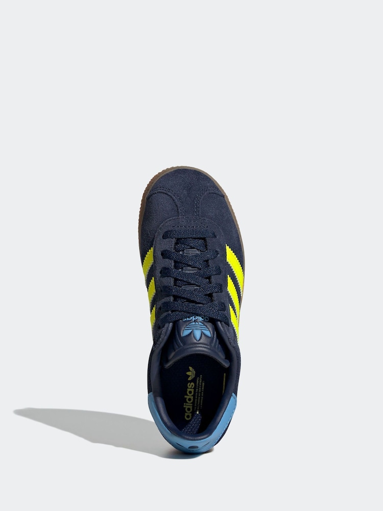 adidas Navy Blue Gazelle Shoes - Image 4 of 20