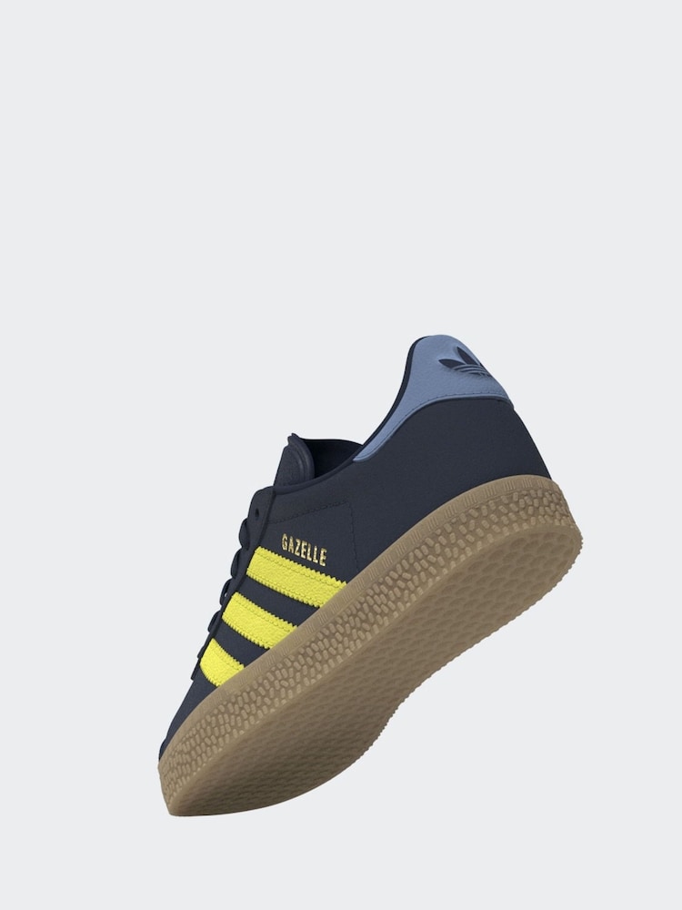 adidas Navy Blue Gazelle Shoes - Image 5 of 20